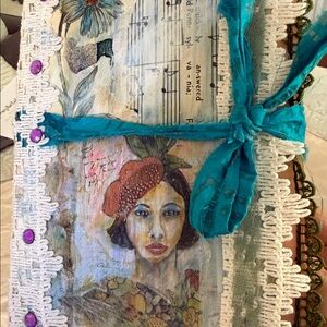 Handmade Junk Journal Mixed Media 6 x 9 84 Pages